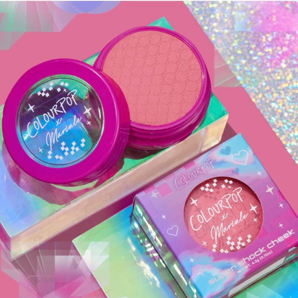 2 Mariale x ColourPop super shock blush (Digital Baddie & Just Playin’)